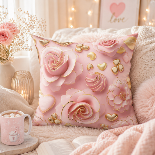 Delicate Rose Pillow