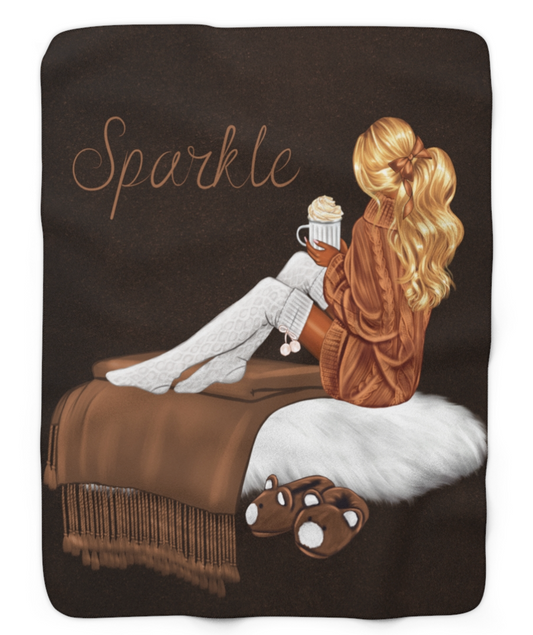Cozy Sparkle Sherpa Blanket
