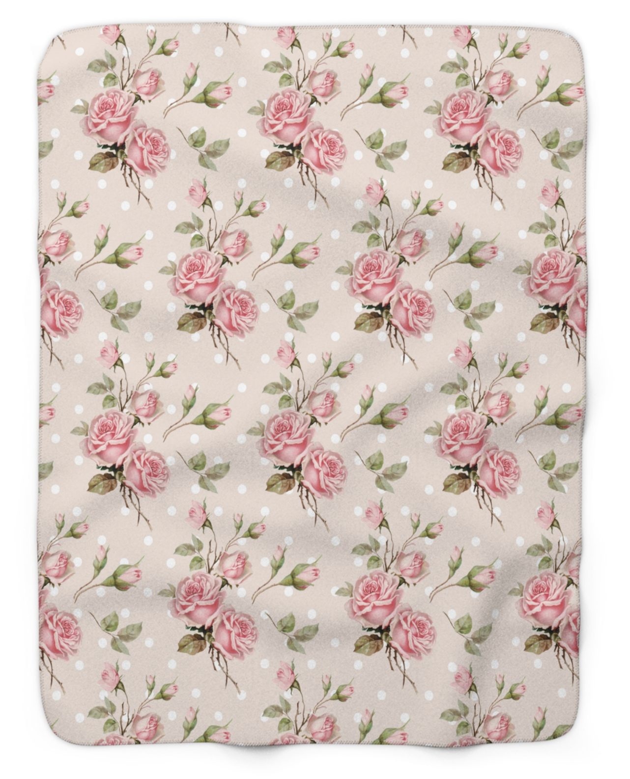 Flower Garden Sherpa Blanket